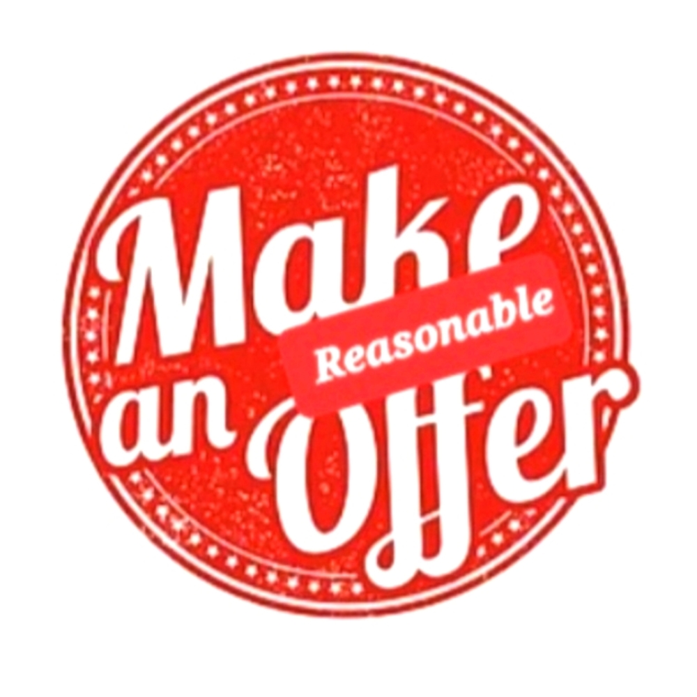 Reasonable offers accepted